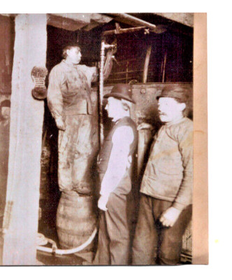 Real Photo Miner Beer Keg Coal Mining Break Photograph