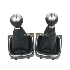 56 Speed Gear Shift Knob With Boot For Vw Scirocco 2009-2014 Eos 2006-2011