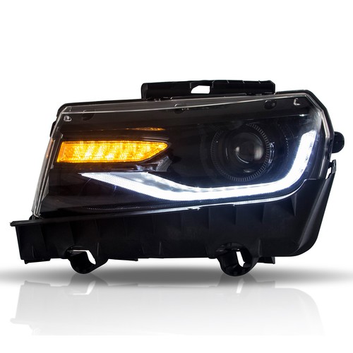 Customized LED Headlights with DRL Sequential Turn Signal for 2014 2015 Camaro - Picture 9 of 12