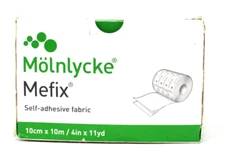 Molnlycke 311000 Mefix Fixation Fabric Dressing 4" x 11 yds - 2/BXS  Exp. 1/26+