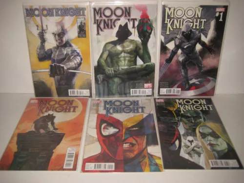 MOON KNIGHT 1 2 3 4 5 6 2011 series lot run Bendis Maleev Marvel Comics