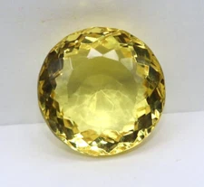 400 Carat Natural Round Cut Yellow Topaz Certified Loose Gemstone With Gift