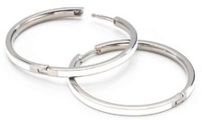 BOCCIA Damenschmuck Scharniercreole Reintitan Poliert Kaltemail 32,5 mm 0516-04