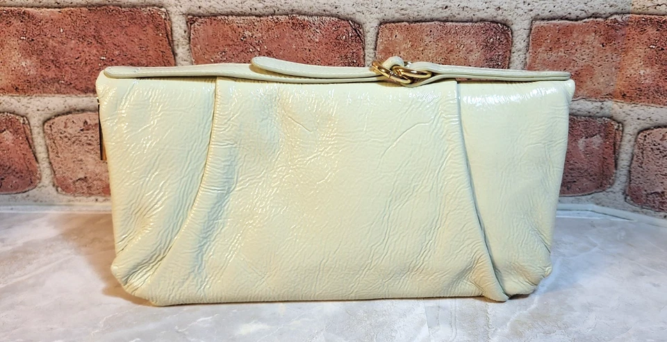De Colección Hobo International DELLA Invierno Blanco Cartera Cartera EMBRAGUE Bolsa Portatarjetas Foto 2 de 4