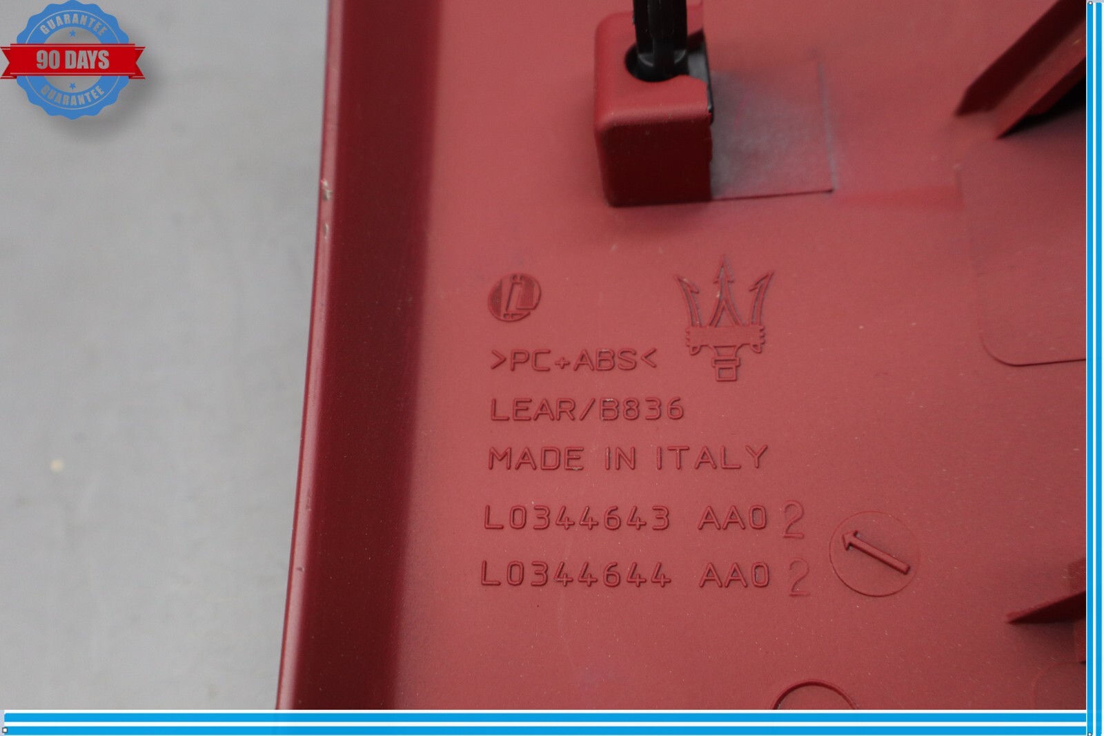 14-22 Maserati Ghibli Front Left Driver Side Seat Cover Panel Trim Red Oem