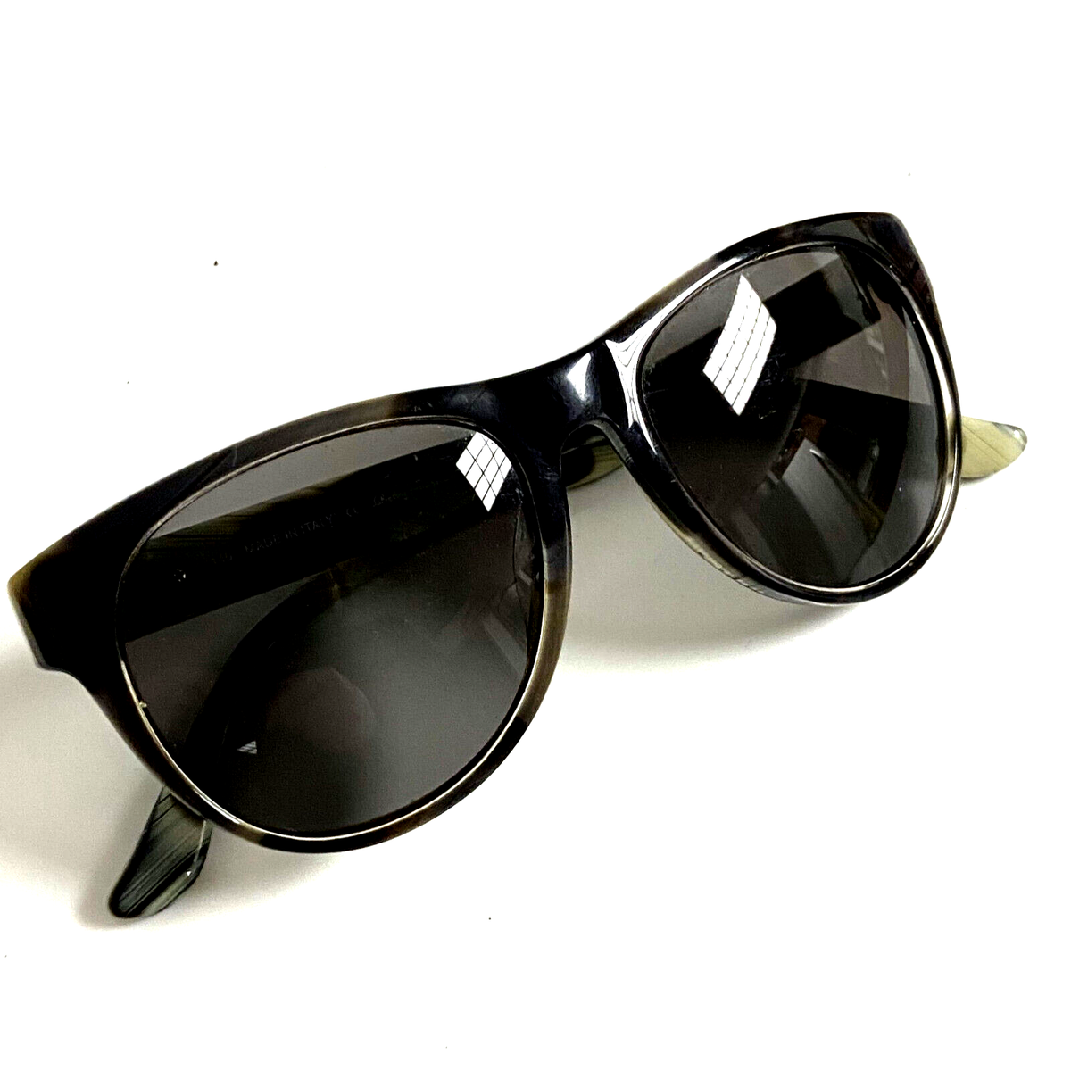 Authentic Salvatore Ferragamo Sunglasses EUC Salvatore Ferragamo Sunglasses Gray Ivory Black /Gray Lens  main image 2