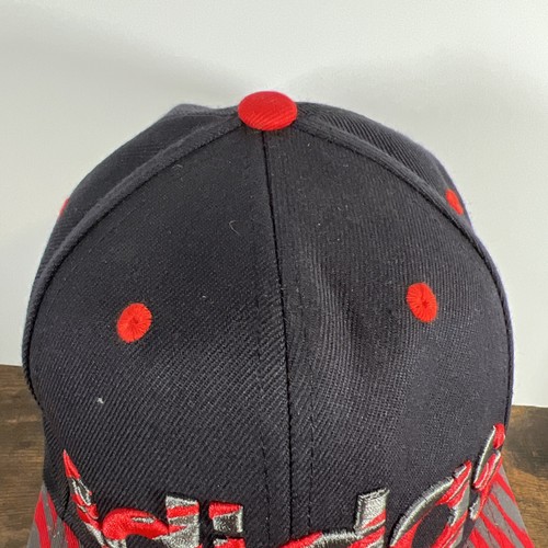 Cappello Berretto Adidas Collezione Snapback Zebra Stripe Rosso Nero Climalite Bel Piatto - Foto 6 di 18