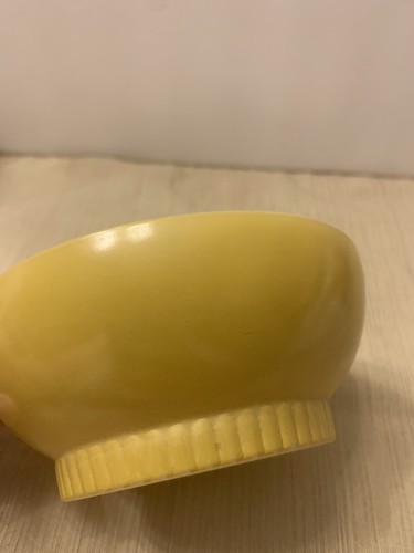 Vintage Fire King Oven Ware 5” Soup Cereal Chili Bowl Yellow Made in USA SKU A53 - Picture 2 of 5