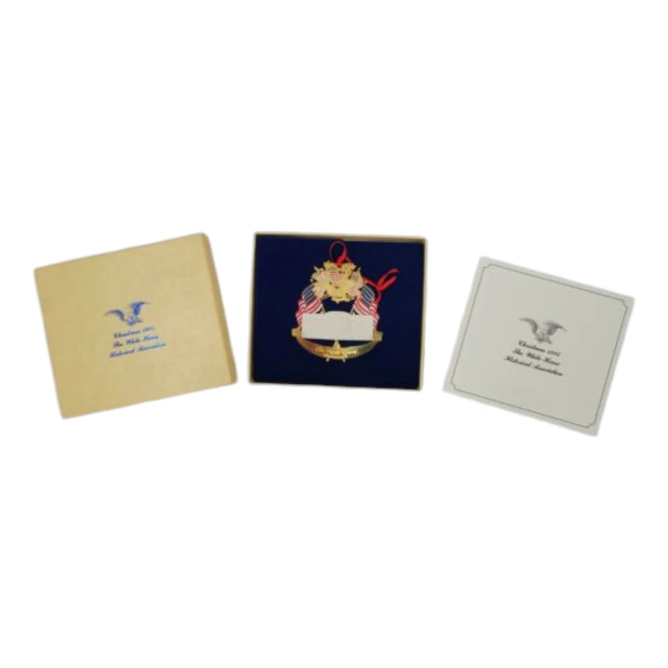 Adorno de Colección Casa Blanca Asociación Histórica Navidad 1995 Zachary Taylor Foto 2 de 2