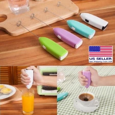 Milk Cappucino Coffee Frother Foamer Whisk Mixer Egg Beater Electric Mini 