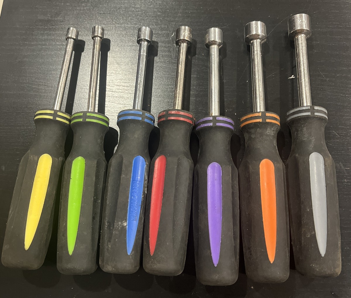 Pittsburgh 7 Pc Hollow Shaft Nut Driver Set Metric, 5,6 ,7,8