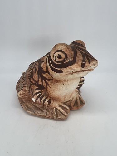 Vintage MCM Whimsical Chelsea Pottery Frog Figurine Clay Sculpture England 4” - Picture 4 of 11
