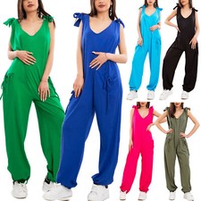 Overall donna tuta intera pantaloni oversize cavallo basso TOOCOOL MD-22241