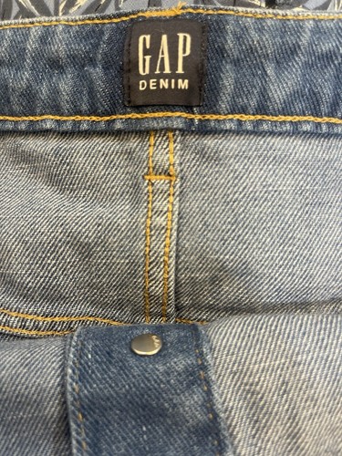 Gap Denim Front Button Blue Denim Skirt Size 14 Waist 32” Length 17” - Picture 5 of 5