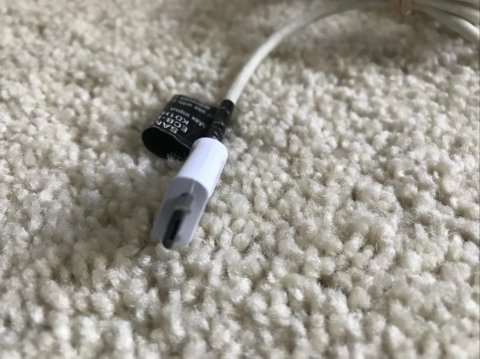 Cable de carga de datos micro USB Samsung ECBDU4EWE para Galaxy Note 4 5 Edge Foto 3 de 3