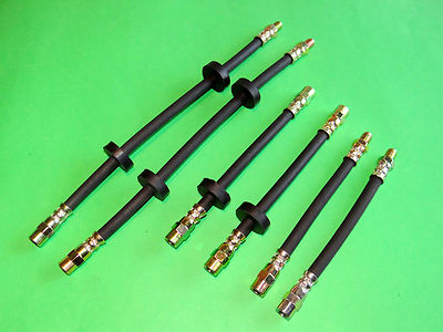 6x Bremsschlauch Bremsschläuche vorne + hinten NEU für VW Scirocco 16V Bj. 86-92