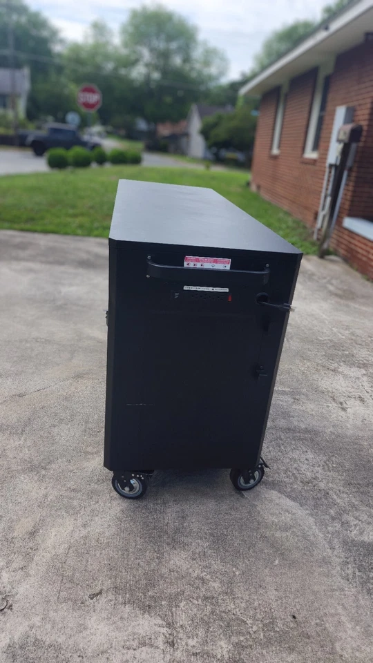 Montezuma Tool Box - 72" x 20" 16 Multiple Outlets & Black Powder Coat Finish - Image 2 of 4