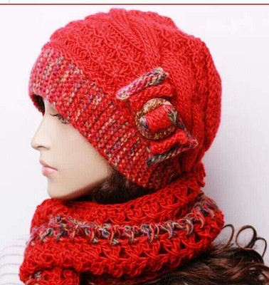 hand knitted hats and scarves
