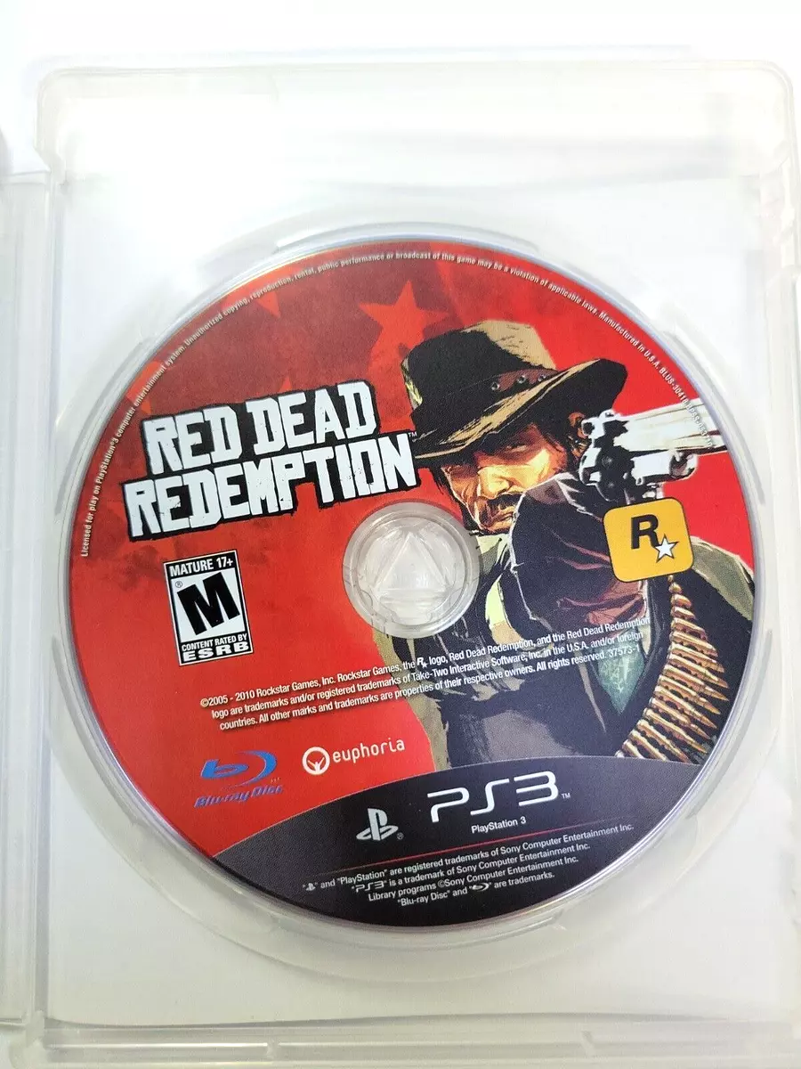 Red Dead Redemption PlayStation 3 PS3 Game Disc, Case and Manual