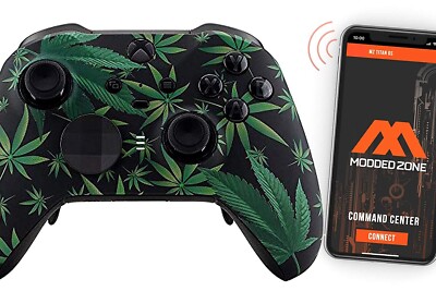 ''420 Black'' XBOX ONE ELITE 2 Series SMART Custom Modded Controller. Mods for FPS
