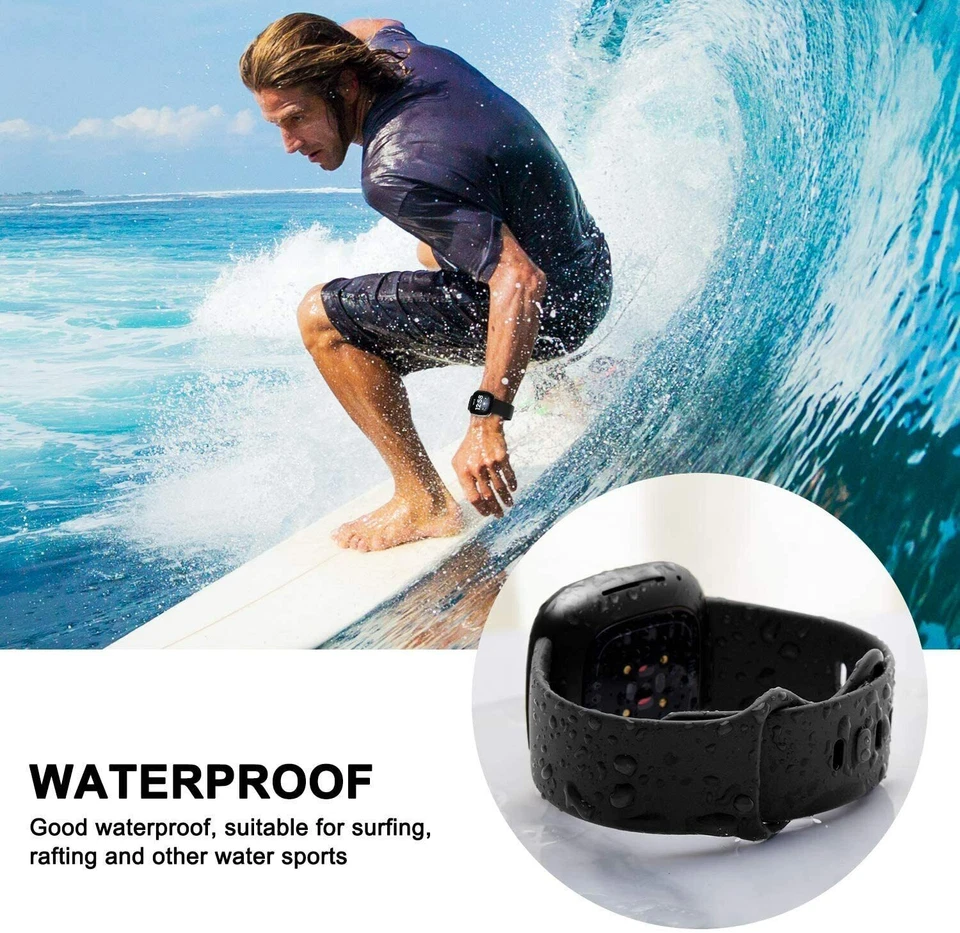 Correa de silicona deportiva de repuesto para Fitbit Versa 3 4 Sense Foto 3 de 4
