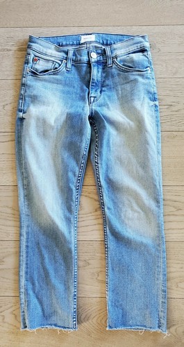 Fallon Crop Alta Raw Hem Denim Casual 