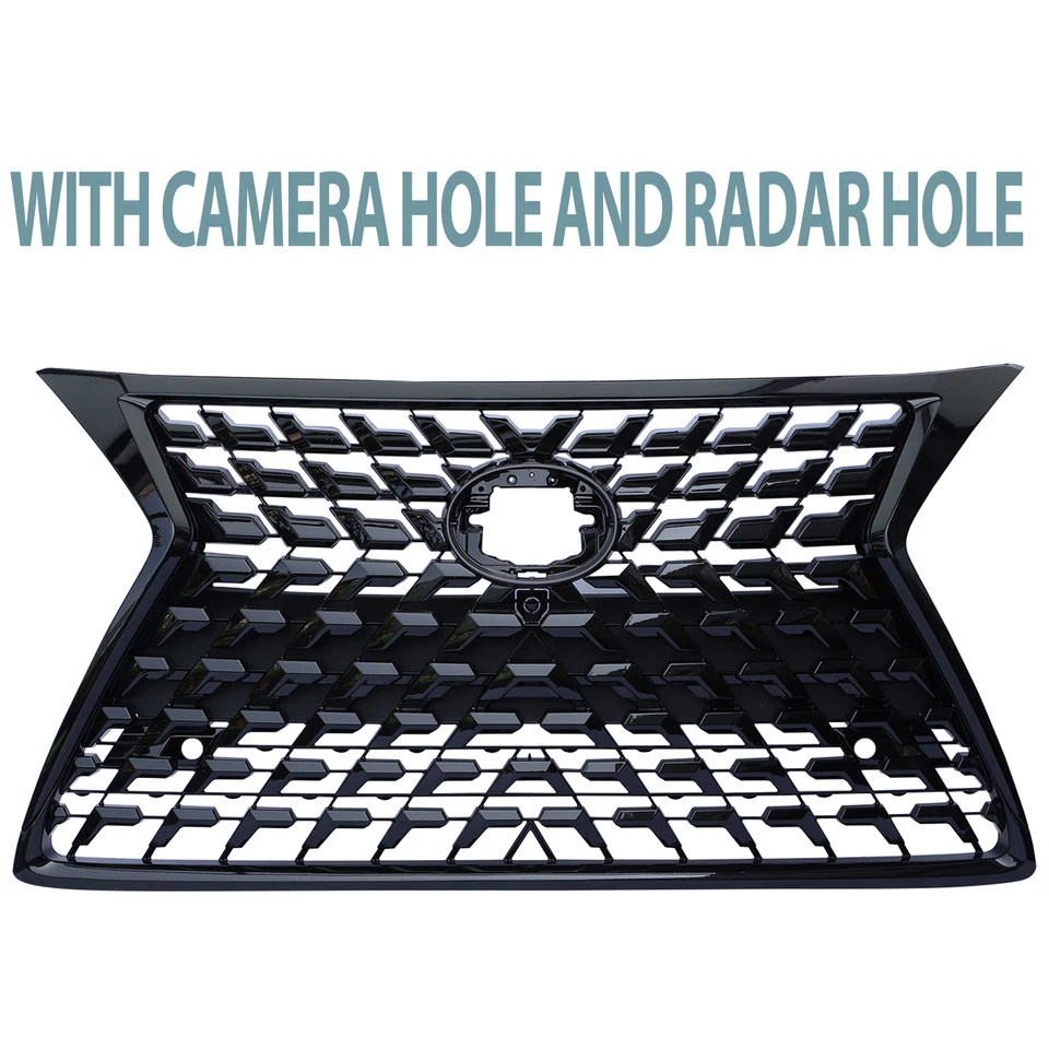 Parrilla delantera negra brillante para LEXUS GX460 2014 2015 2016 2017-2022 Foto 3 de 4