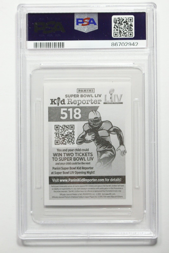 2019 Panini NFL Sticker Collection Deebo Samuels #518 RC PSA 7 NM - Picture 2 of 2