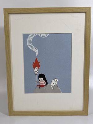 Gemma Correll Indie Rock Poster PRINT 2011 Framed The Dears Lost In The Plot
