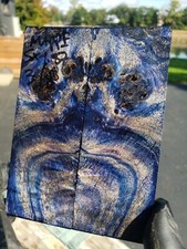 Stabilized mappa burl exotic wood scales. knife blank for Crafts 1911