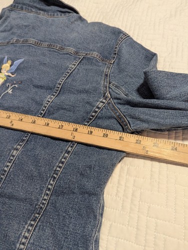 Vintage Disney Embroidered Tinker Bell Denim Jacket Size XL - Picture 11 of 11