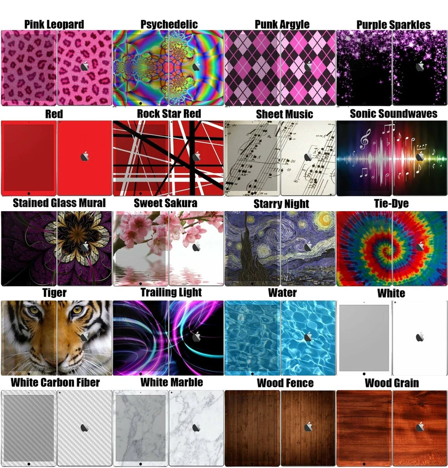 Choose Any 1 Vinyl Skin/Decal for Apple iPad Pro 12.9" 1st, 2nd Gen - Free Ship! - Image 3 of 3