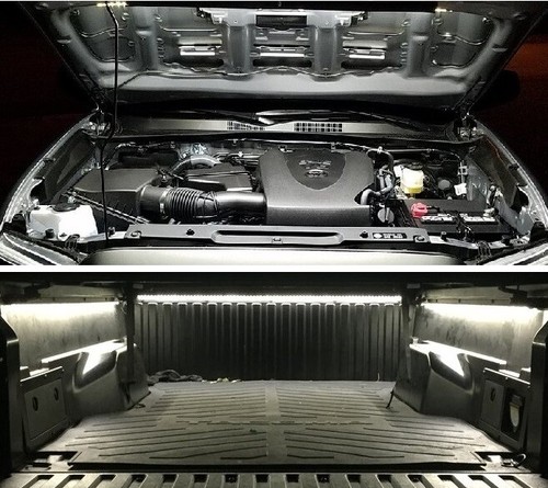 Toyota Tacoma 2005 - 2024.......... Kit de luz LED para cama y debajo del capó - Imagen 7 de 8