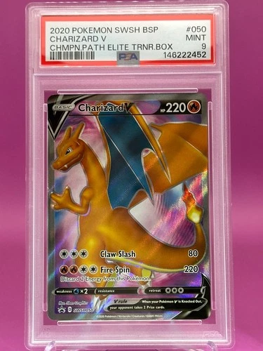 2020 Pokemon SWSH Black Star Promos Charizard V #SWSH050 PSA 9