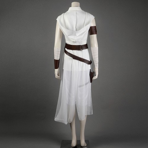 Star Wars The Rise of Skywalker Rey Cosplay Costume Halloween Dress Pants Outfit - Picture 5 of 16