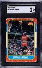 1986-87 Fleer - Michael Jordan #57 (RC) SGC 1
