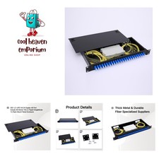 High-Performance 24 Duplex 48 Port LC-OS1 Rack Mount Fiber Enclosure Box Kit ...