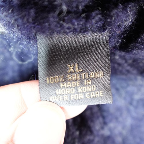 Vintage Fisherman Sweater Mens XL Shetland Wool Cable Knit Structure Urban Wear - Picture 3 of 8