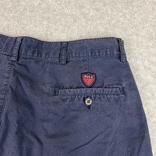 Vintage Polo Ralph Lauren The Classic Golf Shorts Men Size 34 Blue Pleated Chino