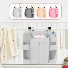 Hanging Diaper Organizer with 13 Pockets Nursery Organizer Diaper Stacker Sturdy