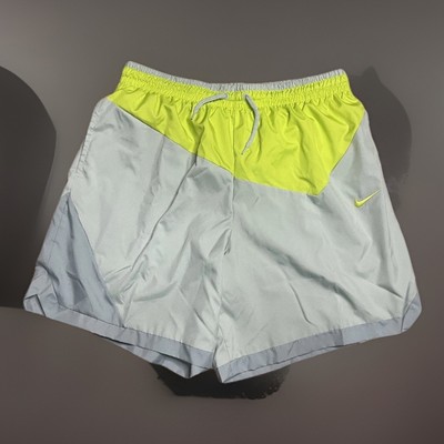 Nike DNA Men's 8'' Woven Basketball Short Gray Atomic Green Move 2 Zero Size XXL