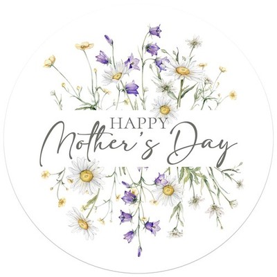 Muttertag Wildblumen Aufkleber Karte & Geschenksiegel