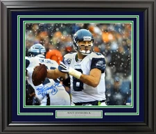 Matt Hasselbeck Autographed Signed Framed 16x20 Photo Seattle Seahawks MCS Holo