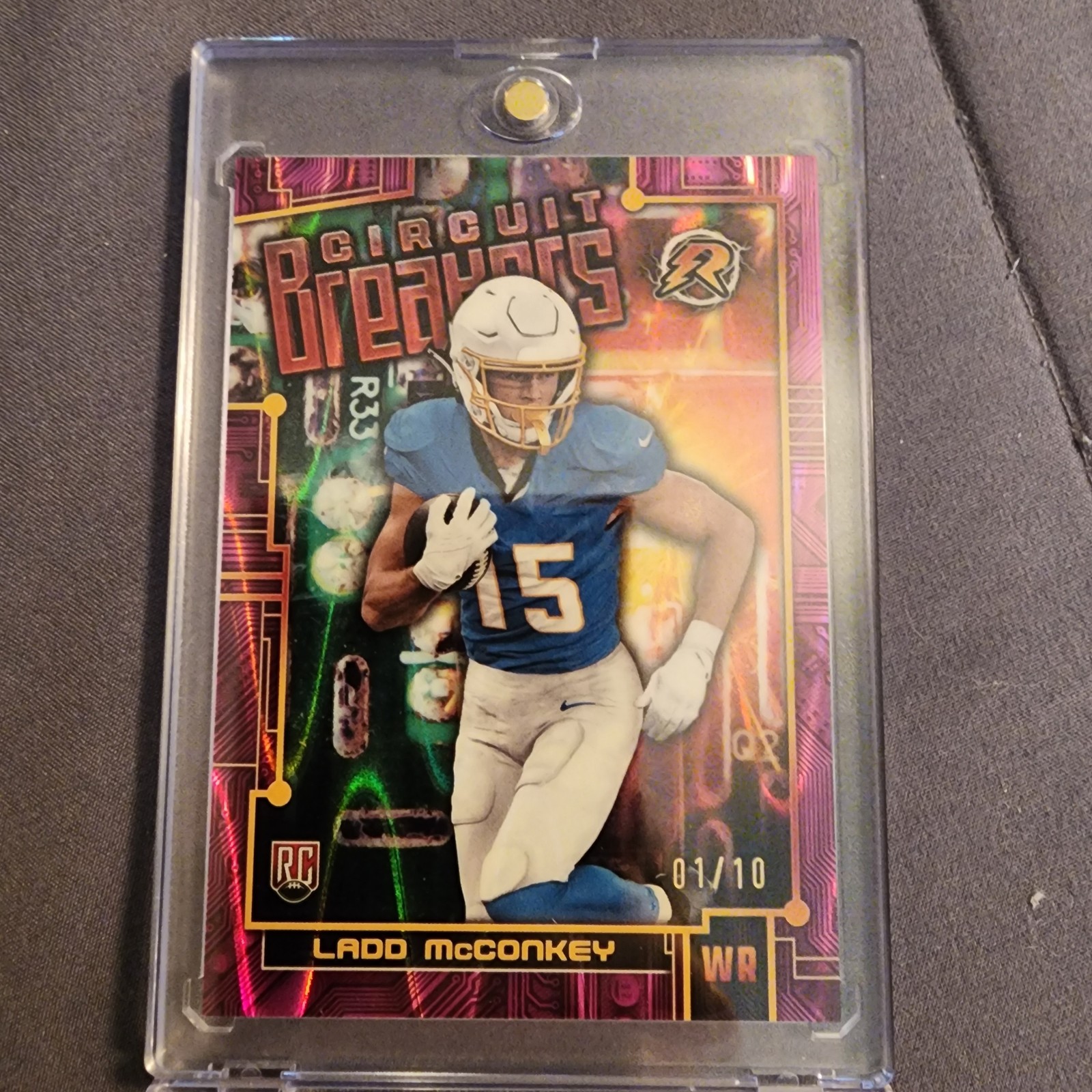 2024 TOPPS RESURGENCE LADD MCCONKEY RC CIRCUIT BREAKERS PINK POWER SURGE 1/10