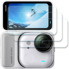 Screen Protector for Insta360 GO Ultra 3Pcs ,Tempered Glass,9H Hardness,Anti-Scr