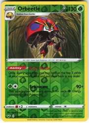 Orbeetle 019/202 Reverse Holo Sword & Shield Base Set