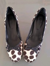 BNWT Boden Cheetah Print Kitten Heel Shoes 7 40 Leather Upper Sole Made In Spain