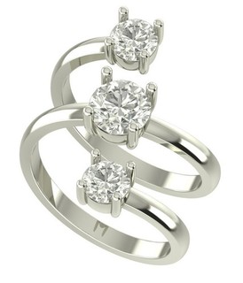 2 Ct White Round Cut Vvs1 Real Moissanite Engagement Ring Sterling Silver Size 7