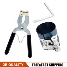 2-1/8" to 7" Piston Ring Compressor Professional Piston Install Tool with Wrench