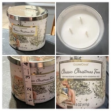 Goose Creek Candle Classic Christmas Tree 14.5oz 3 WICK Soy Ess Oil Woodsy